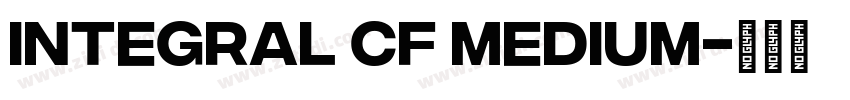 Integral CF Medium字体转换